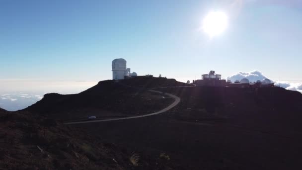 Вид з вершини вулкана Хейлака на острові Мауї на Гаваї — стокове відео