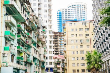 Batumi, Georgia 'daki yerleşim yerleri. Yüksek kalite fotoğraf