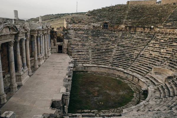 Hierapolis Pammukale Turkije Oud Amfitheater Hoge Kwaliteit Foto — Stockfoto