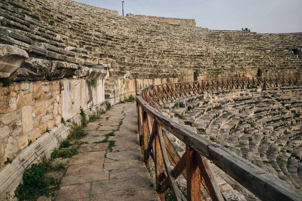 Hierapolis Pammukale Turkije Oud Amfitheater Hoge Kwaliteit Foto — Stockfoto