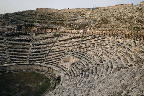Hierapolis Pammukale Turkije Oud Amfitheater Hoge Kwaliteit Foto — Stockfoto