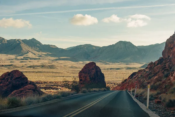 Road Valley Fire State Park Nevadě Kvalitní Fotografie — Stock fotografie