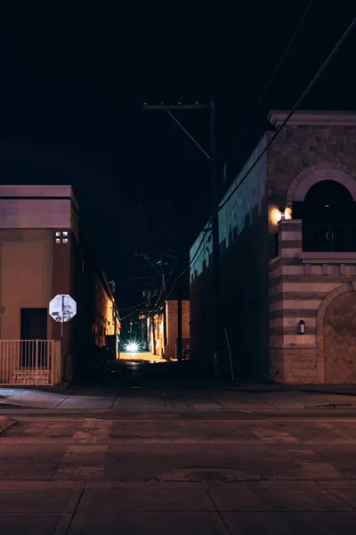 Dark Alley Night Las Vegas Usa High Quality Photo — Stock Photo, Image