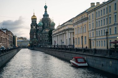 St. Petersburg - Kurtarıcı Kilisesi, Kan Dökümü, Rusya. Yüksek kalite fotoğraf