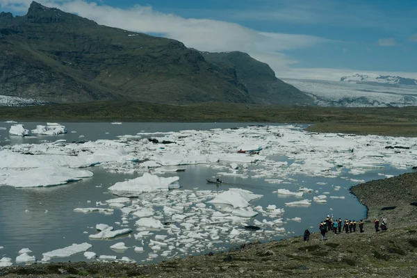 Ledovcová Laguna Jokulsarlon Národní Park Vatnajokull Island Kvalitní Fotografie — Stock fotografie