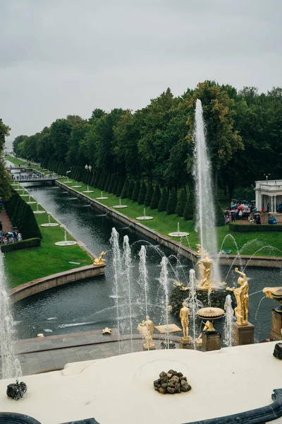 Saint Petersburg Rússia Julho 2021 Plataforma Panorâmica Parque Inferior Com — Fotografia de Stock