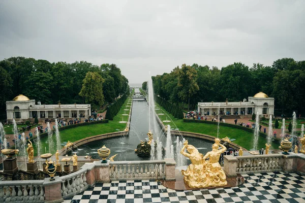 Saint Petersburg Rússia Julho 2021 Plataforma Panorâmica Parque Inferior Com — Fotografia de Stock