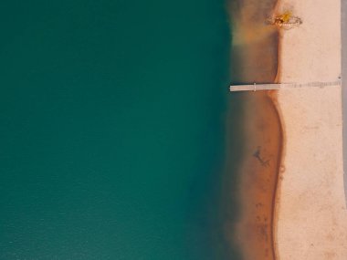 Stormthaler 'ın hava görüntüsü öğleden sonra Leipzig yakınlarında. Yüksek kalite fotoğraf