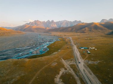 Kurumduk valley, Naryn province, Kyrgyzstan, Central Asia. High quality photo