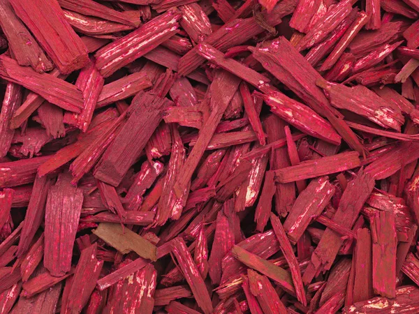 Kleine rote Holzsplitter - close-up — Stock Photo, Image