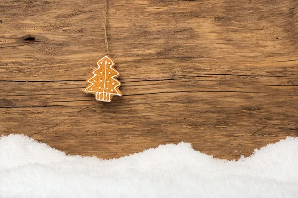 木製の背景にジンジャー クッキー — ストック写真