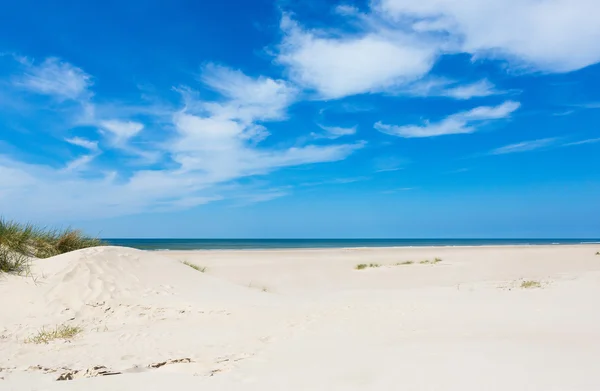 Strandpanorama mit Düne — Stockfoto