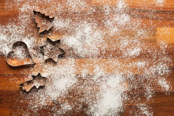 Utensilios para hornear - árbol de Navidad, estrella —  Fotos de Stock