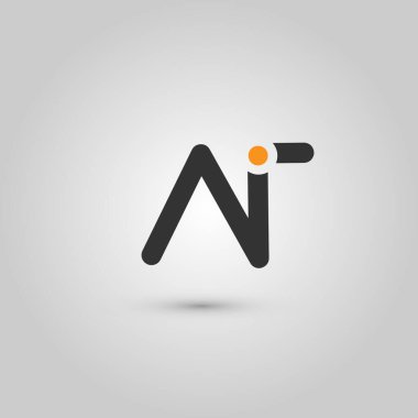 Hava minimalist logo yazı tipi ile logo tasarım şablonu