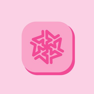 Soyut geometrik logo simgesiyle logo tasarım şablonu