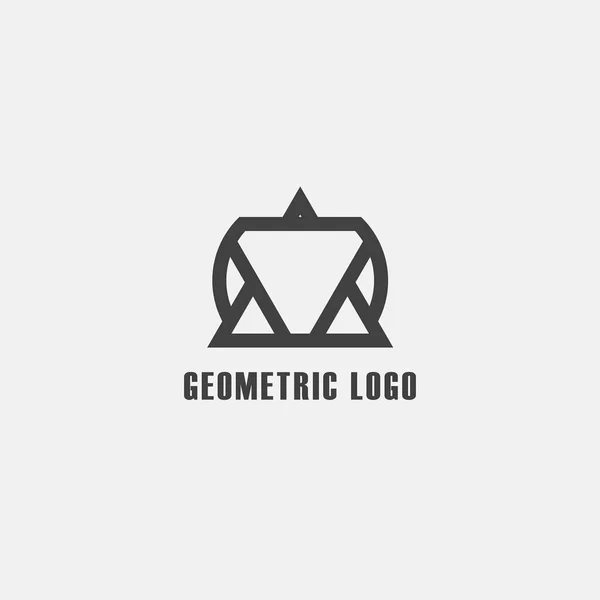Geometrický Trojúhelník Logo Design Šablony Vhodné Pro Dobrodružství Architektonické Loga — Stockový vektor
