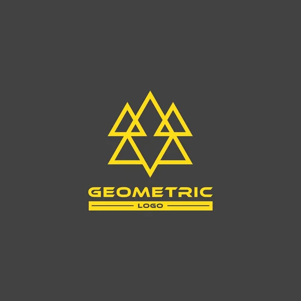 Plantilla Diseño Logotipo Triángulo Geométrico Adecuada Para Logotipos Aventura Arquitectura — Archivo Imágenes Vectoriales