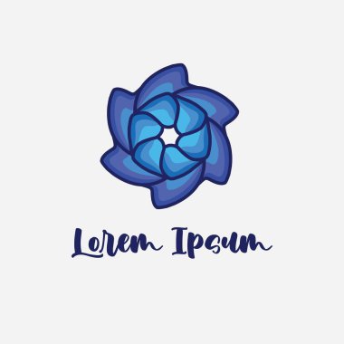 Çiçek logosu tasarım şablonu, organik tasarım tarzıyla, güzellik simgeleri için uygun