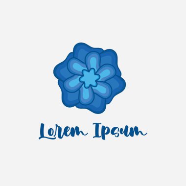 Çiçek logosu tasarım şablonu, organik tasarım tarzıyla, güzellik simgeleri için uygun