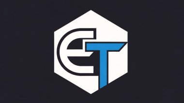 Geometrik şekilli stilize şirket logosu