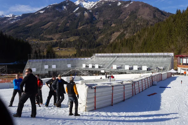 Hinterstoder, Австрія, Fis ski Кубок світу з лютого 2016 — стокове фото