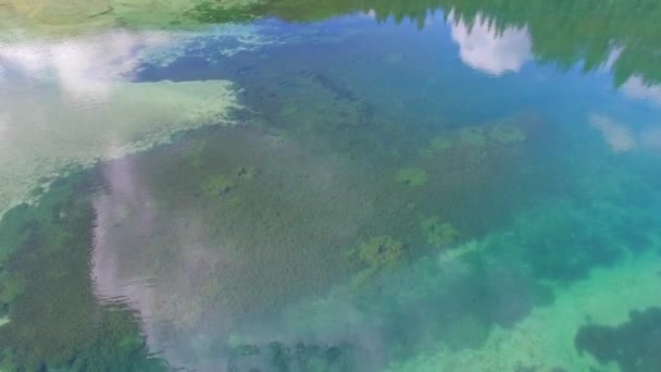 Glacial lake in the alps of Austria, mountains in the summer — Stock Video