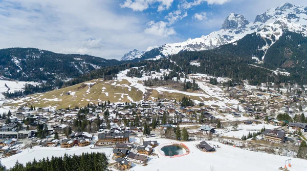 Área de esquí Dienten Hochkoenig, austria Alpes en invierno — Foto de Stock