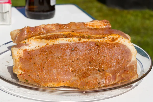 Barbacoa Parrilla, Carnes a la parrilla — Foto de Stock