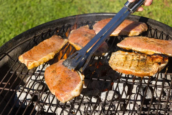 Barbecue Grill Steaks, Grilled meat — Stock Photo, Image