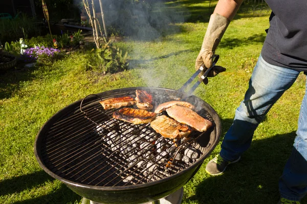 Churrasco Grill Steaks, Carne grelhada — Fotografia de Stock