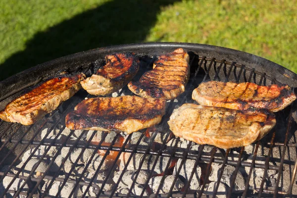 Grillsteaks, gegrilltes Fleisch — Stockfoto