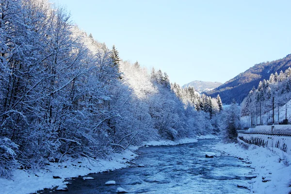 Inverno austria montanha — Fotografia de Stock