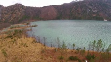 Göl Alpleri'nde, havadan görünümü Avusturya, Almsee, almtal