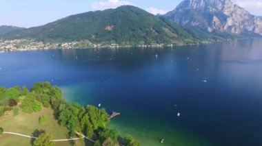 Gmunden, Traunsee, göl Avusturya yaz
