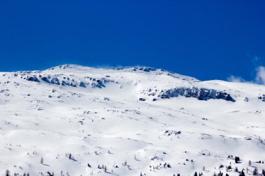Kış manzarası, Avusturya Alpleri. Dağ bad gastein ve rauris