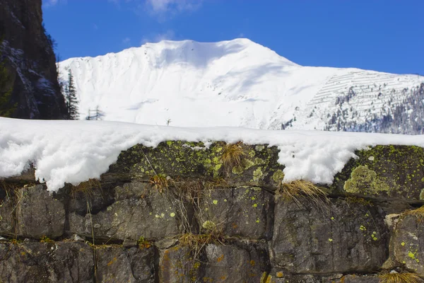 Paysage hivernal, Alpes autrichiennes. Mauvaise gastéine et rauris de montagne — Photo