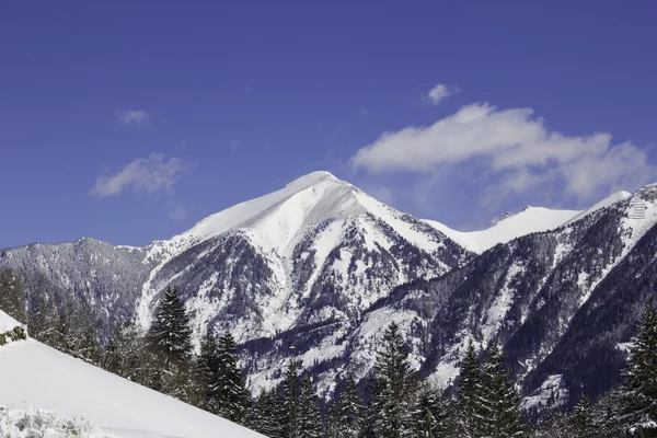 Зимний пейзаж, Австрия альпы. Горный гаштайн и раурис — стоковое фото