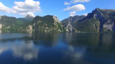 traunsee Yaz Gölü Panoraması (Avusturya).