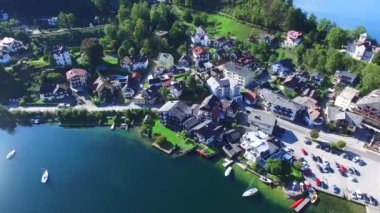 traunsee Yaz Gölü Panoraması (Avusturya).