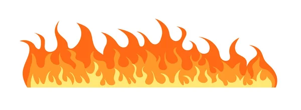 Une Flamme Brûlante Illustration Vectorielle Incendie — Image vectorielle