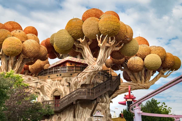 Gardaland Tema parkı Castelnuovo Del Garda, İtalya.