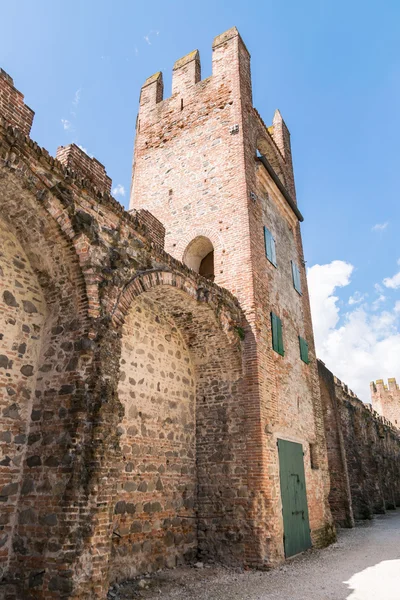 Stadsmuur van Montagnana (PD), Italië — Stockfoto