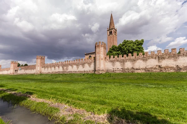 Muralha da cidade de Montagnana, Itália — Fotografia de Stock