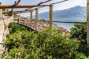 Limone sul Garda, İtalya için eski limon ev.