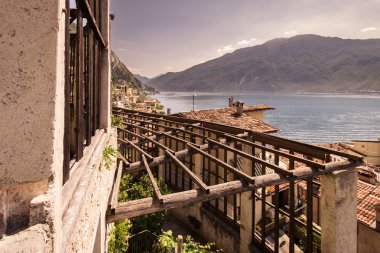 Limone sul Garda, İtalya için eski limon ev.
