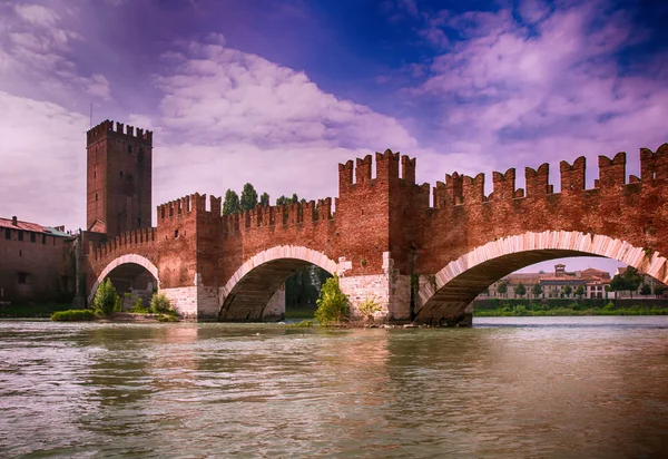 Vecchio ponte verona — Foto Stock