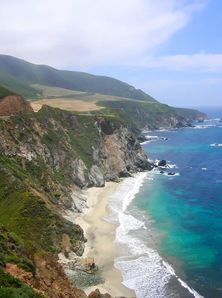 太平洋岸の崖 — ストック写真