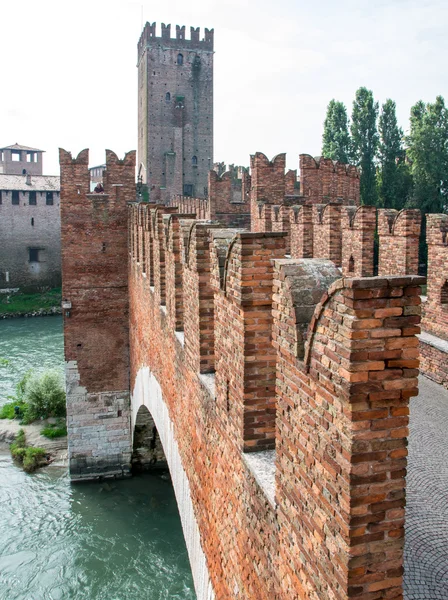 Starý most Verona, Itálie — Stock fotografie