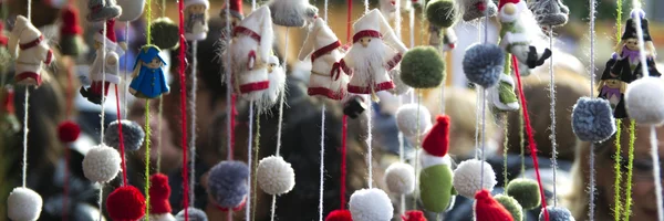 Santa Claus dolls wool — Stock Photo, Image