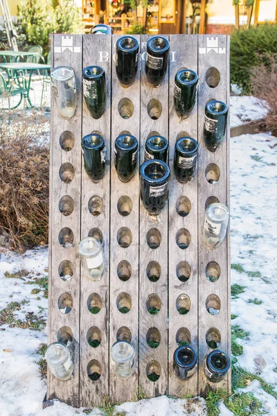 Lege wijn flessen — Stockfoto